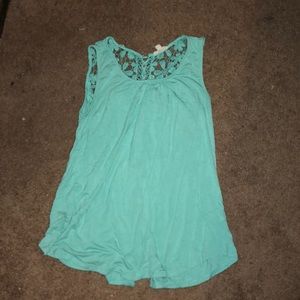 Sea foam green top